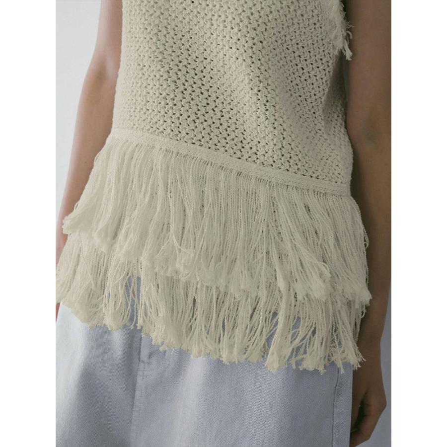 anuke（アンヌーク） 【SALE】アンヌーク 即日発送 Fringe Knit