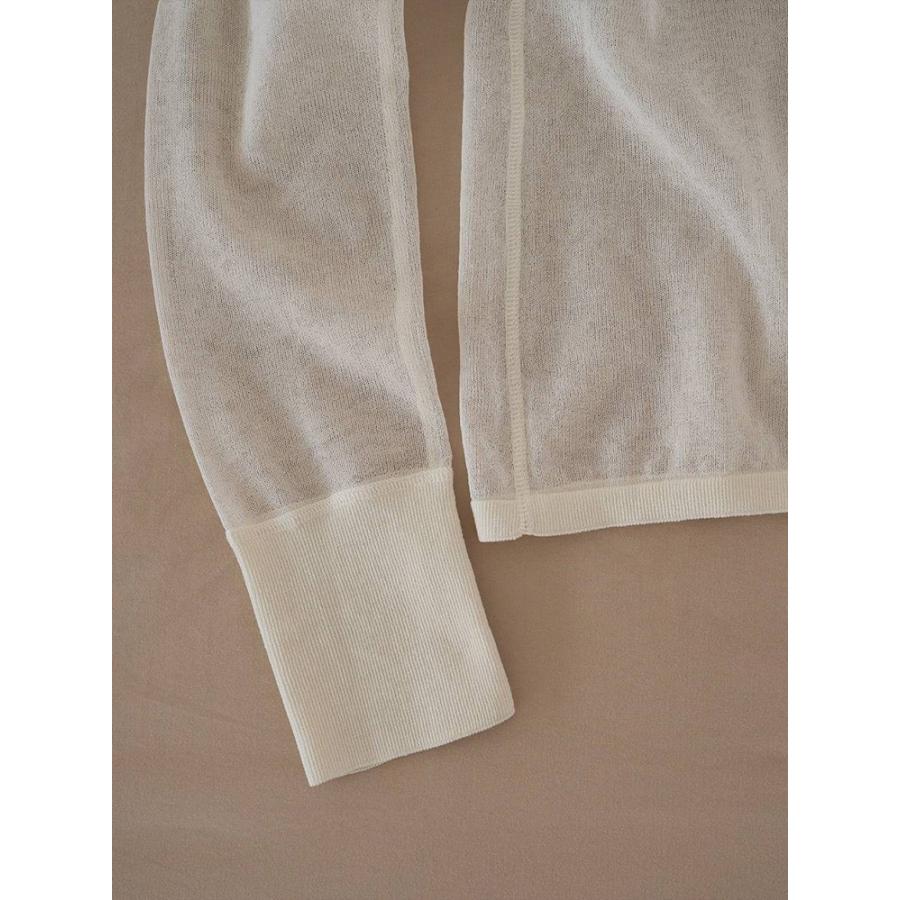 anuke（アンヌーク） 即日発送 Sheer Henley Knit 62610514 シアー