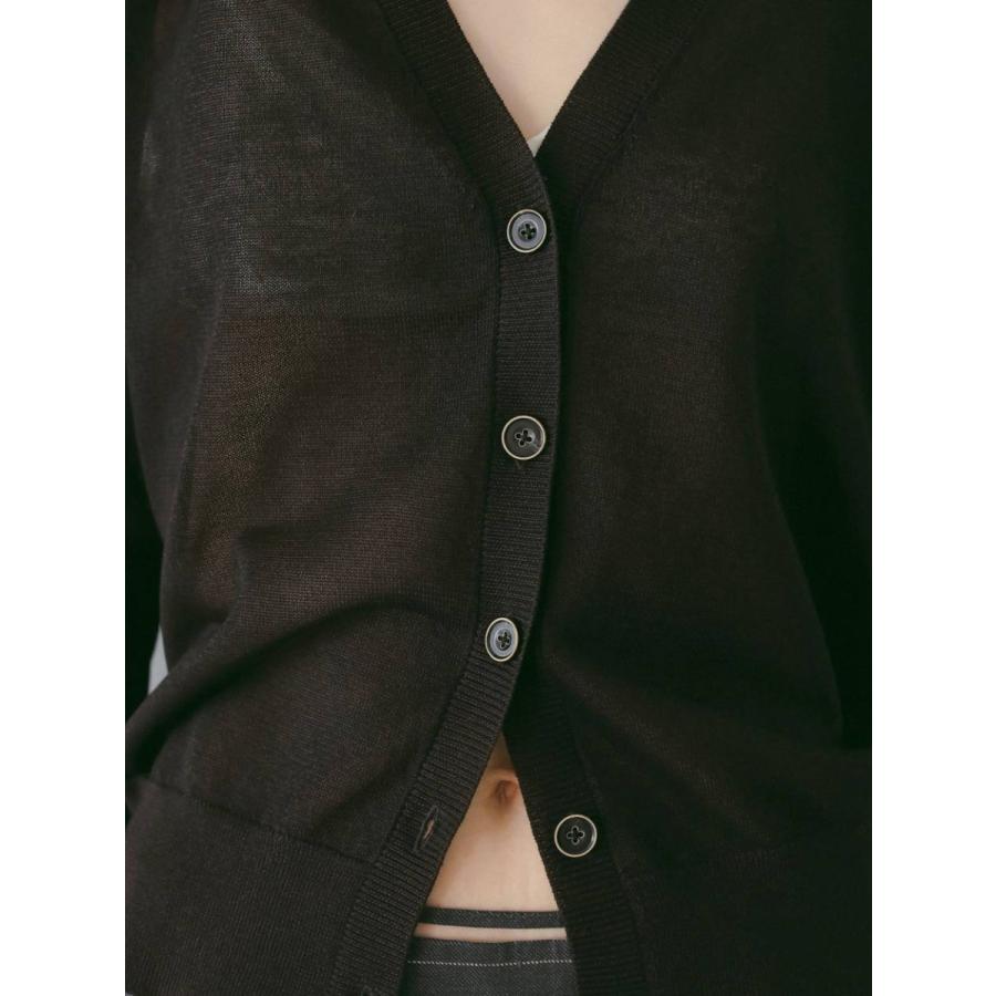 anuke（アンヌーク） 即日発送 Highgauge Sheer Cardigan 62610522