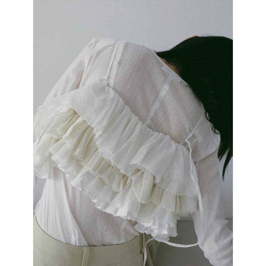 anuke（アンヌーク） 即日発送 Cotton Tulle Tops 62610605 コットン 
