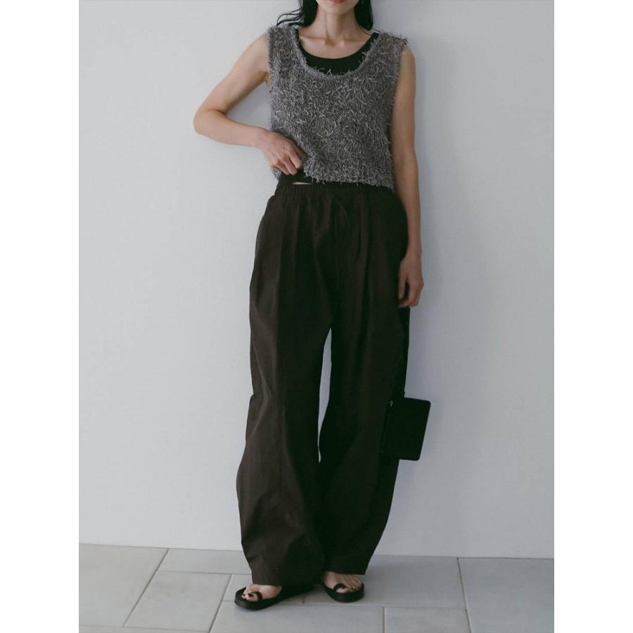 アンヌーク anuke 即日発送 Volumetuck Cocoon Pants 62610720 ボリュームタックコクーンパンツ ナイロンパンツ 春夏 パンツ コクーンパンツの画像