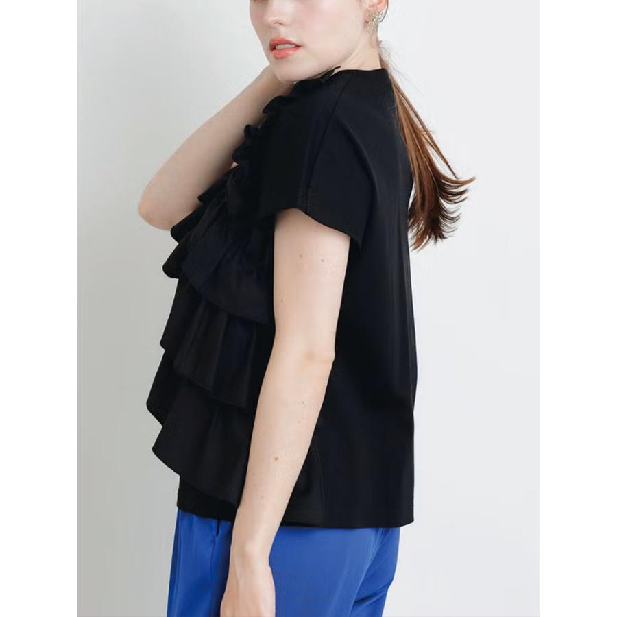 PICCIN PERLA ピッチンぺルラ アシンメトリーフリルプルオーバー