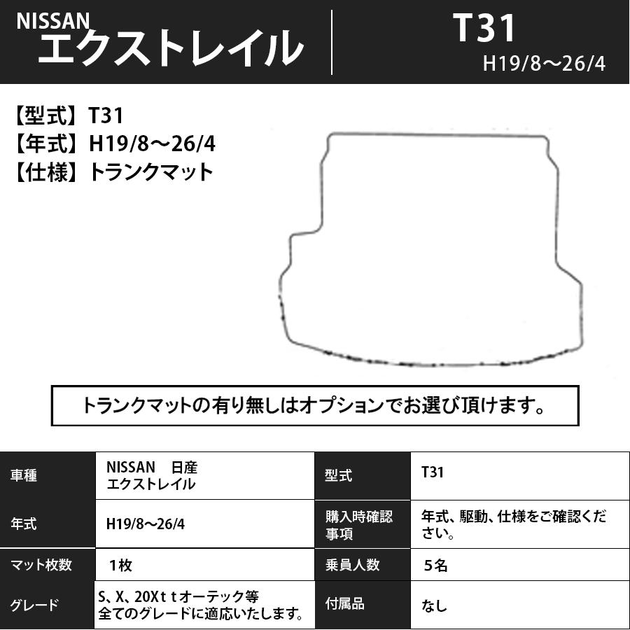 フロアマット　日産　NISSAN　エクストレイル　X-TRAIL　T31　19/8〜26/4　カーマット　抗菌　抗ウイルス　消臭　　エクセレントタイプ｜m-k-m-k｜04