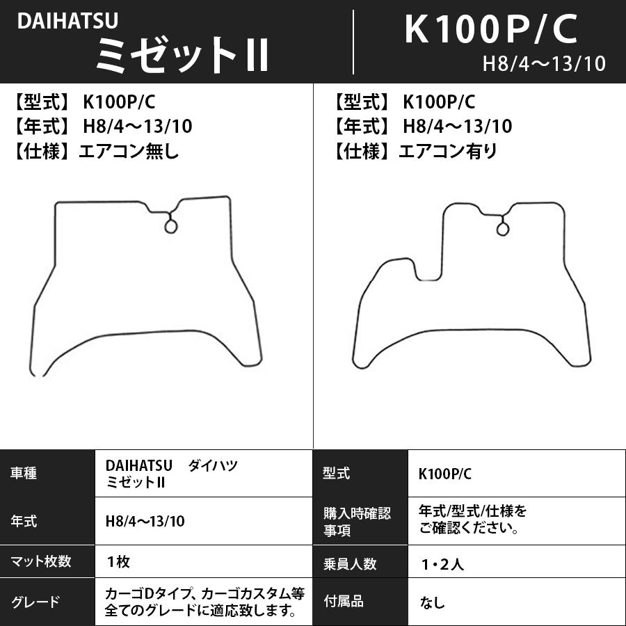 フロアマット　ダイハツ　DAIHATSU　ミゼットII　Ｋ100系　8/4〜13/10　カーマット　抗菌　抗ウイルス　消臭　プレミアムタイプ｜m-k-m-k｜03