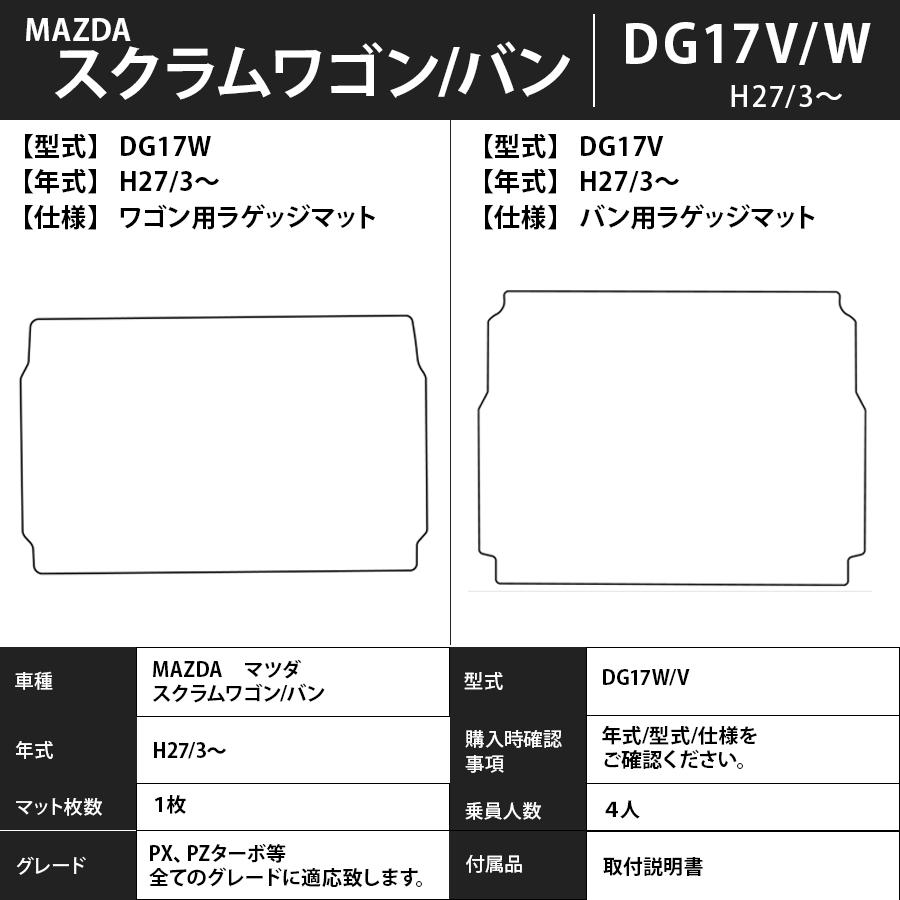 フロアマット　マツダ　MAZDA　スクラムワゴン　ＤＧ17Ｗ/17Ｖ　27/3〜　カーマット　抗菌　抗ウイルス　消臭　エコノミータイプ｜m-k-m-k｜06