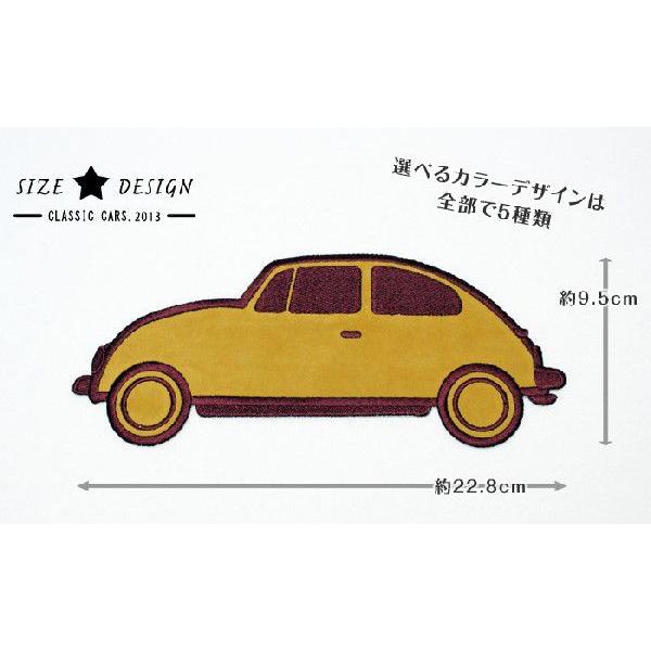 壁刺繍 クラシックカー コンパクトカー 刺繍のウォールステッカー インテリア ホームデコ 刺繍 ルーム | ブランド登録なし | 02