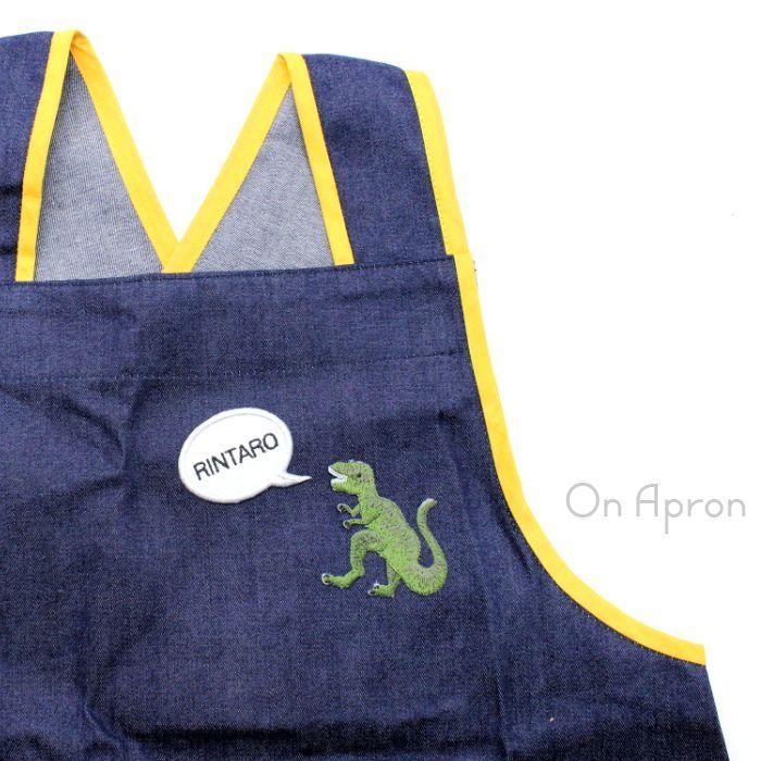 刺繍ワッペン 恐竜 インパクト抜群の総刺繍ワッペンでお手軽デコ♪ アイロン 男の子 目印 デコ メール便 | ブランド登録なし | 07