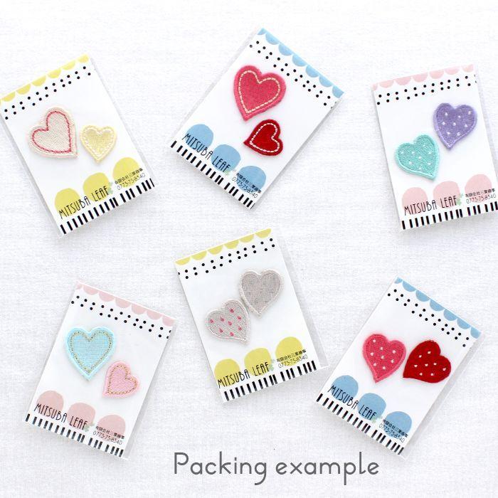 刺繍ワッペン ハート インパクト抜群の総刺繍ワッペンでお手軽デコ♪ アイロン 目印 デコ メール便 | ブランド登録なし | 11