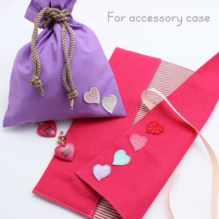 刺繍ワッペン ハート インパクト抜群の総刺繍ワッペンでお手軽デコ♪ アイロン 目印 デコ メール便 | ブランド登録なし | 05