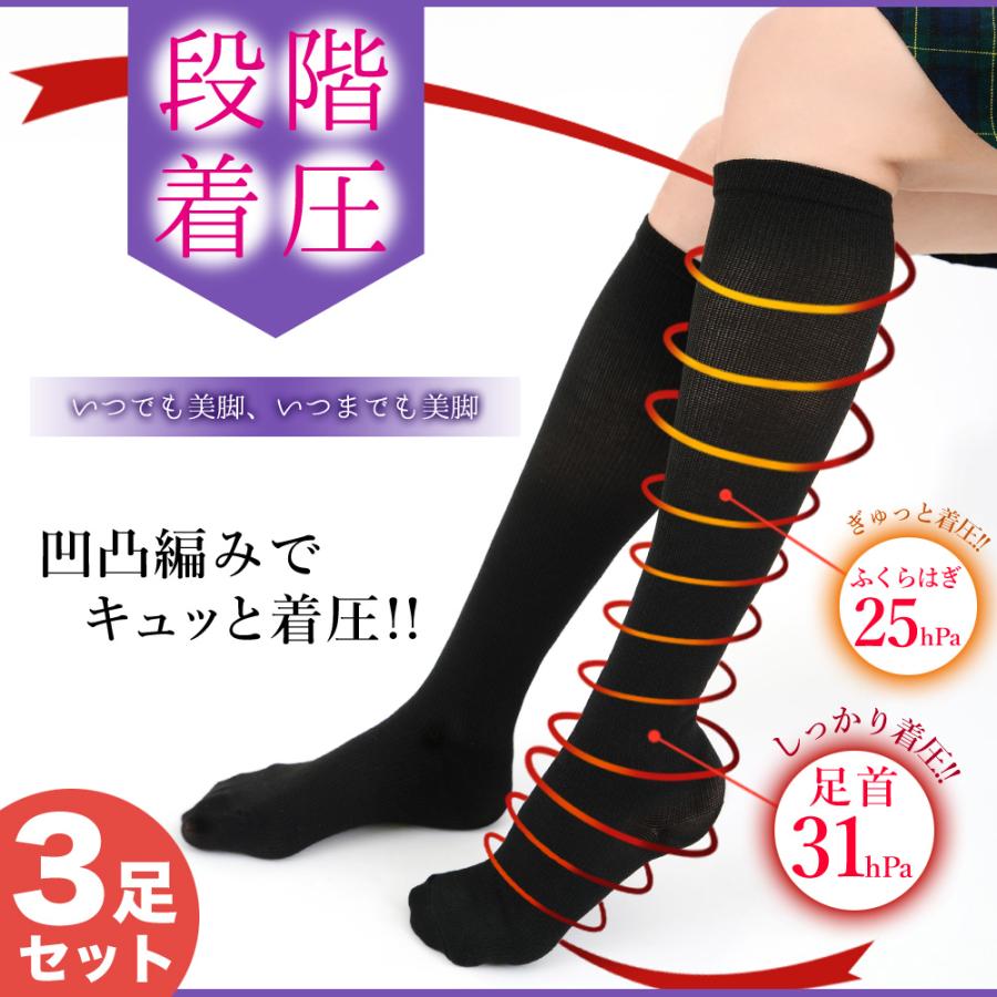 着圧ソックス 3足組 段階着圧 強着圧 着圧ハイソックス ソックス むくみ 靴下 送料無料 エムアンドエム 美脚スタイル :050-3p:美脚スタイル.BIKYAKU STYLE - 通販 - Yahoo!ショッピング 着圧ソックス 3足組 段階着圧 強着圧 着圧ハイソックス ソックス むくみ 靴下 送料無料 エムアンドエム 美脚スタイル :050-3p:美脚スタイル.BIKYAKU STYLE - 通販 - Yahoo!ショッピング