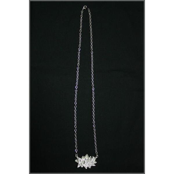 ラインストーンネックレス POW / Sサイズ ラインストーン