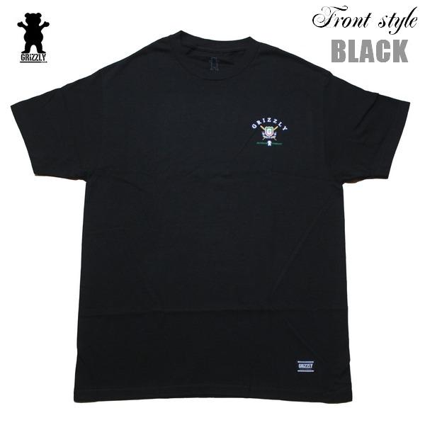 GRIZZLY Tシャツ Canbridge SS TEE vigr24sp27 グリズリー ブラック 黒 スケボー スケーター [メール便可]｜m-market-web｜02