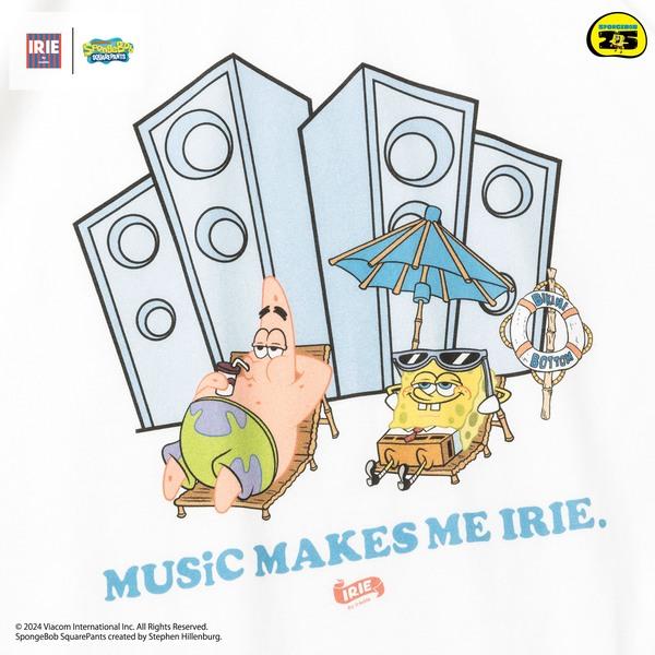 IRIE IRIE Tシャツ ×SPONGEBOB CHILL OUT TEE IRSS24SP-004 ホワイト