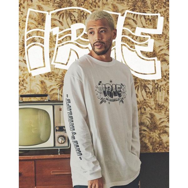 IRIE 長袖Tシャツ HAND DRAWING L/S TEE IRAW24017 アイリー ホワイト
