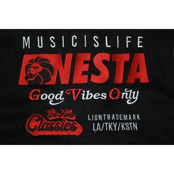 NESTA BRAND ジャケット ロゴ刺繍スタジャン 243NB1701 ブラウン NESTA BRAND ジャケット ロゴ刺繍スタジャン 243NB1701 ブラウン