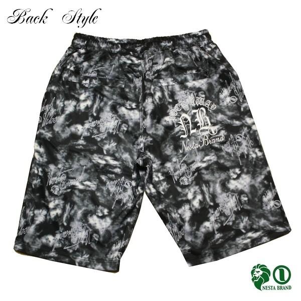NESTA BRAND（ネスタブランド） NESTA ムラ染め プリント ハーフパンツ 