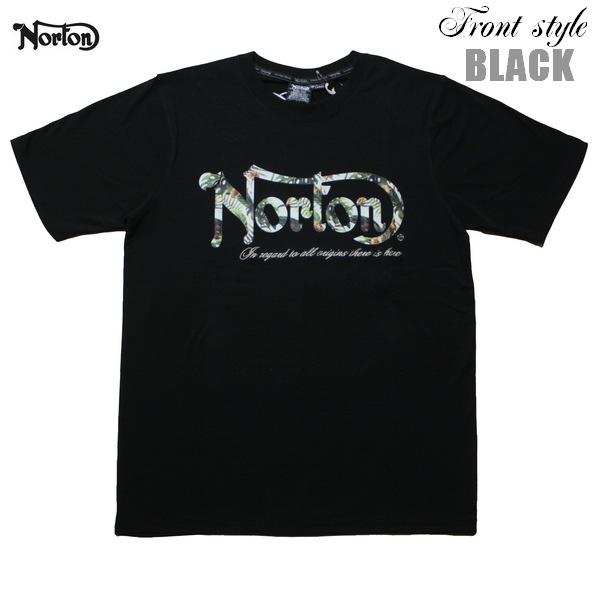 Norton Tシャツ  ドライリゾートバイクモチーフTEE 232N1005 ノートン ホワイト ブラック 【メール便可】｜m-market-web｜02