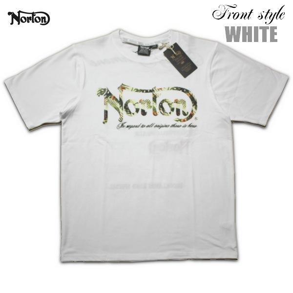 Norton Tシャツ  ドライリゾートバイクモチーフTEE 232N1005 ノートン ホワイト ブラック 【メール便可】｜m-market-web｜07