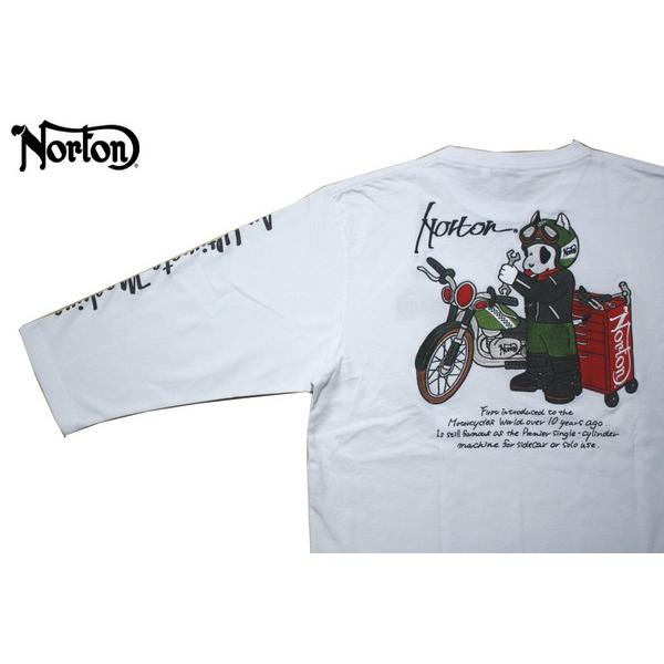 Norton 6分袖Tシャツ メンテナンスジェームス6分袖TEE 241N1110 ロンT 長袖 ノートン ブラック ホワイト メール便可｜m-market-web｜11