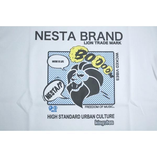 NESTA Tシャツ DRY アメコミグラフィックTEE 212NB1019 ホワイト ブラック ネスタ [メール便可]｜m-market-web｜03