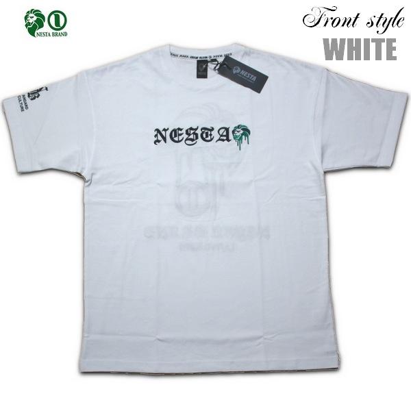 NESTA Tシャツ ドロップショルダードリップTEE 242NB1000 ブラック ホワイト 黒 白 レゲエ ネスタ メール便可｜m-market-web｜07