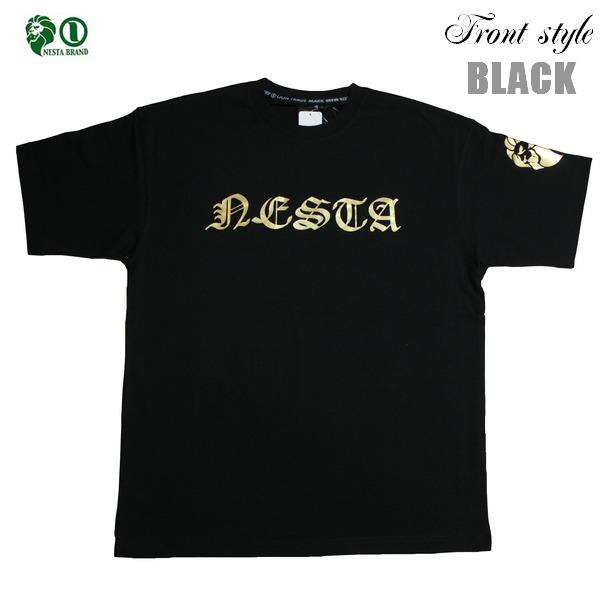 NESTA Tシャツ ネスタゴールドTEE 242NB1003 ブラック パープル 黒 紫 レゲエ ネスタ メール便可｜m-market-web｜02