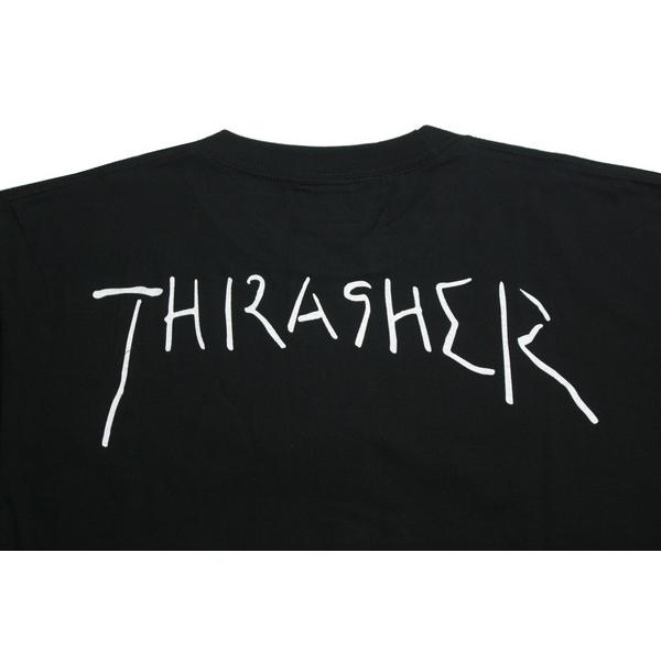 THRASHER Tシャツ GONZ ART S/S TEE TH8128 スラシャー ホワイト ライトピンク ブラック [メール便可]｜m-market-web｜13
