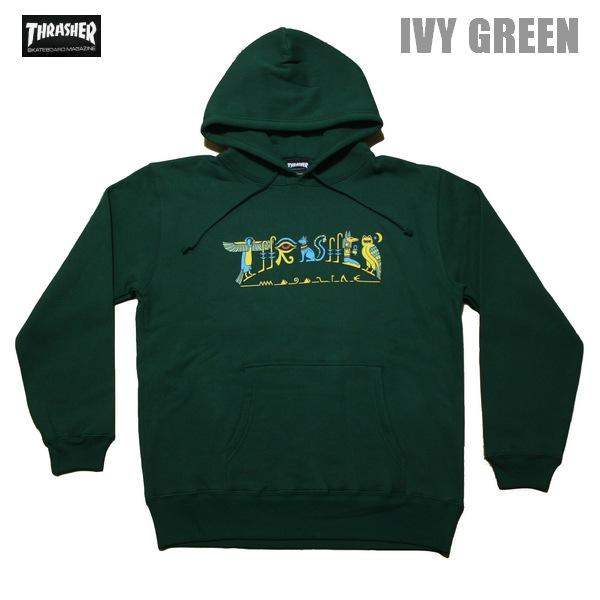 THRASHER（スラッシャー） パーカー GLYPHIC HOODIE TH95334 ブラック