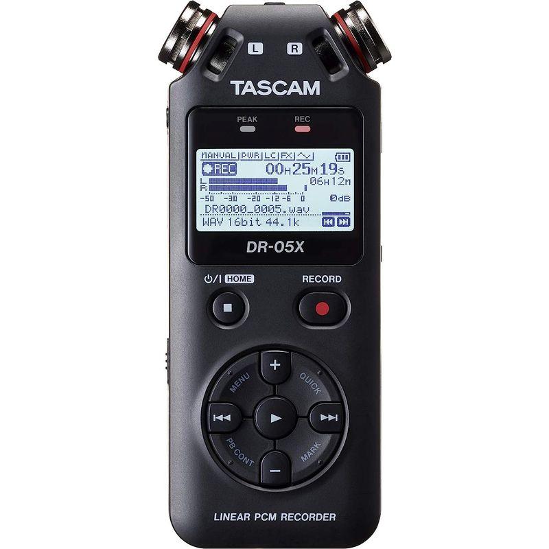 正規輸入元品 TASCAM タスカム - USB オーディオインターフェース搭載 ステレオ リニアPCMレコーダー DR-05X + ミニ三脚 セット