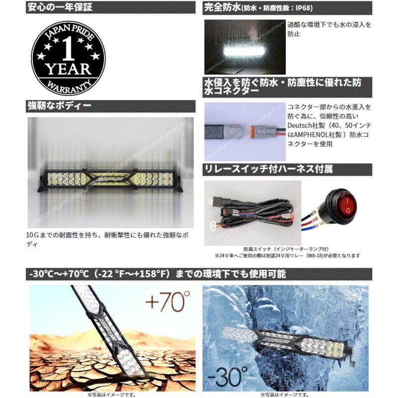 IPF　フォグランプ　作業灯　ワークライト　ダブル　LED　50インチ　652SD　ライトバー　600Sシリーズ　NEW