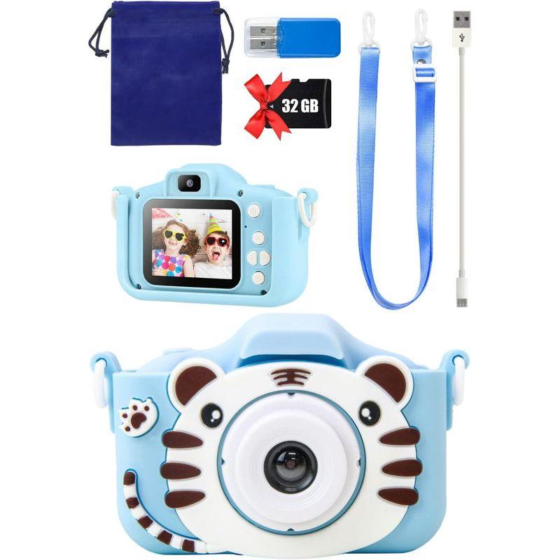 ホビナビ キッズカメラ トイカメラ 選べる9種類 子供用カメラストラップ付き 1080P HD 動画カメラ 女の子 男の子 子供プレゼント