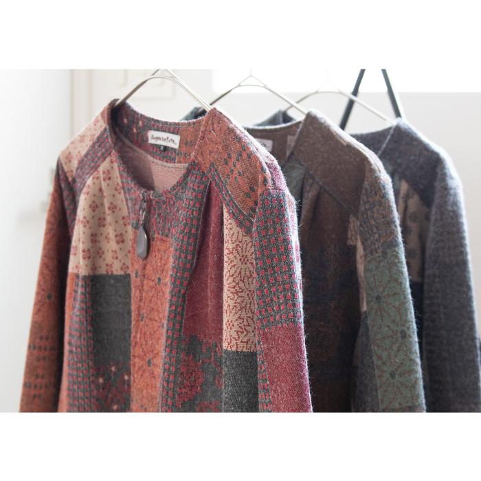 美品 homspun ウールタータンワンピース&スカーフ ゆったり 日本製 homspun ウールタータンワンピース - SUSCON + RUSTIC HOUSE ONLINESTORE