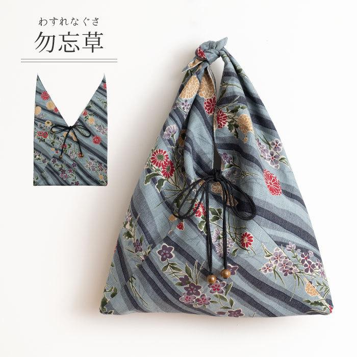 8138*藍染【知多木綿】大きなあづま袋 エコバッグ 大きな麻の葉絞り✨️ alinのあづま袋 L 60cm エコバッグに 木版染め ブロックプリント