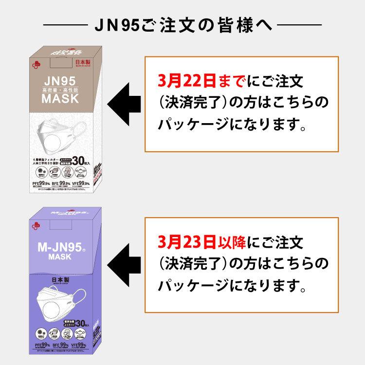 不織布マスク 立体型マスク ダイヤモンド 日本製 OPP包装 4層構造 30枚入 PFE99% BFE99% VFE99% M-JN95 2箱以上で送料無料｜m-nikuya｜09