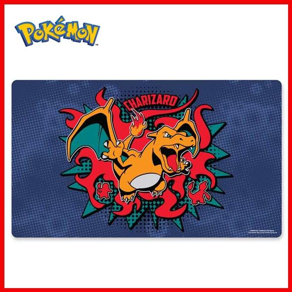 海外ポケモンセンター　プレイマット　リザードン 海外ポケモンセンター限定 ポケモンカードゲーム プレイマット 凶暴な