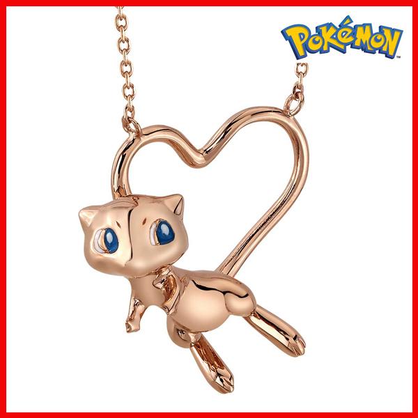 海外ポケモンセンター限定 ネックレス ミュウ Pokemon Center × RockLove Pikachu & Mew Admiration Pendant Necklace｜m-onlineshop