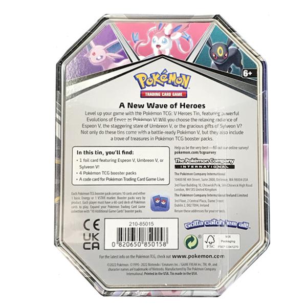 Pokemon 海外限定 ポケモンカードゲーム ギフト缶 エーフィV Pokemon 海外限定 ポケモンカードゲーム ギフト缶 エーフィV