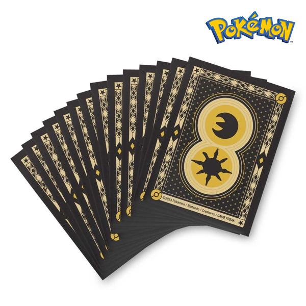 3個　ポケモンデッキシールドスリーブ　ルナトーン ソルロック ポケモンカードゲーム 海外ポケモンセンター限定 デッキシールド