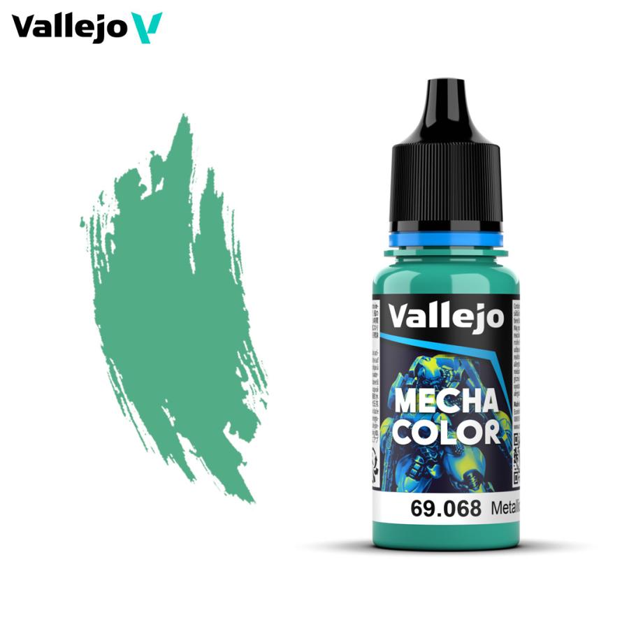 ファレホ メカカラー 69068 メタリックグリーン 17ml 水性塗料