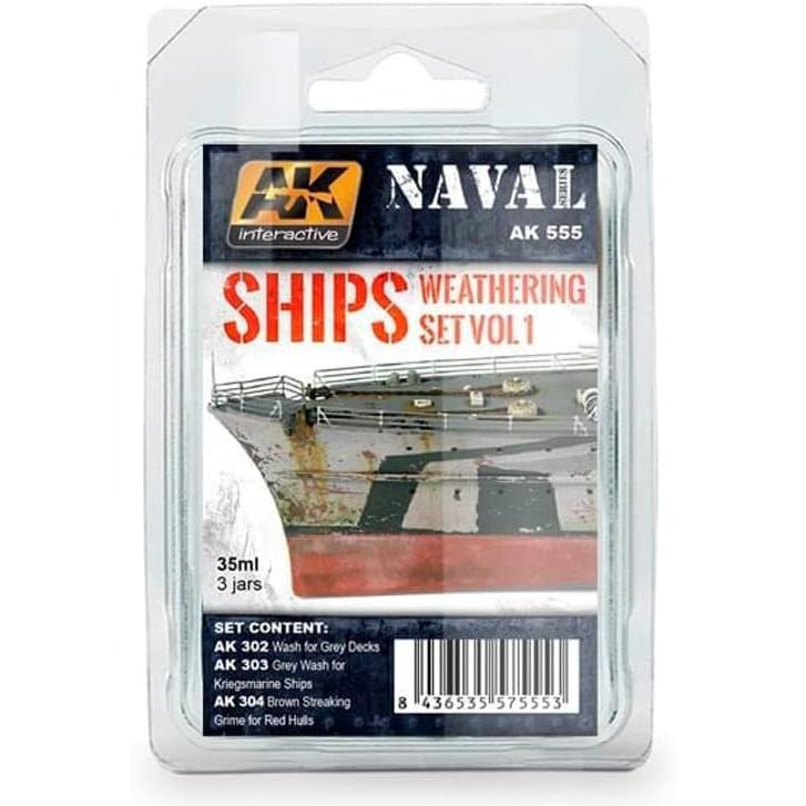 AKインタラクティブ AK555 艦船用ウェザリングセット1 : メモリー