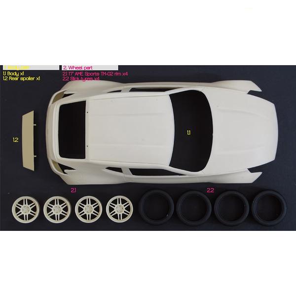 ZoomOn 1/24 Z132 日産 370Z ワゴン パーツセット レジントランス