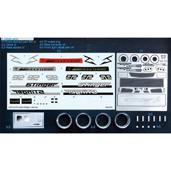 ZoomOn 1/24 Z136 ハイエース SAD カスタム スティンガーJ