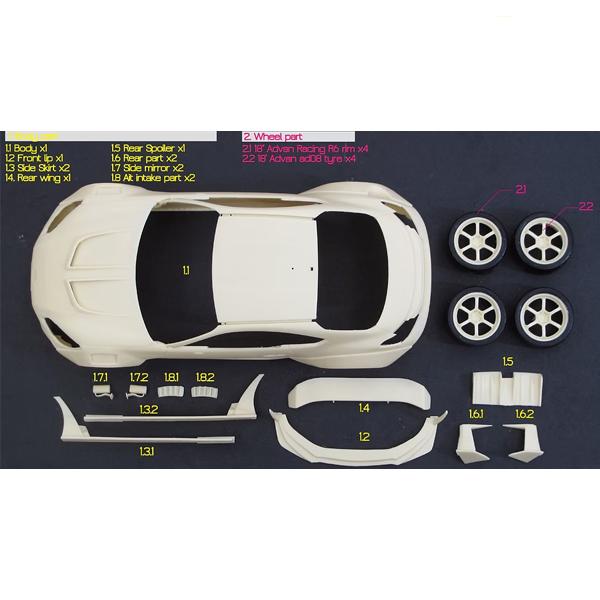 ZoomOn 1/24 Z164 アーティザンスピリッツ BRZ ワイドボディ