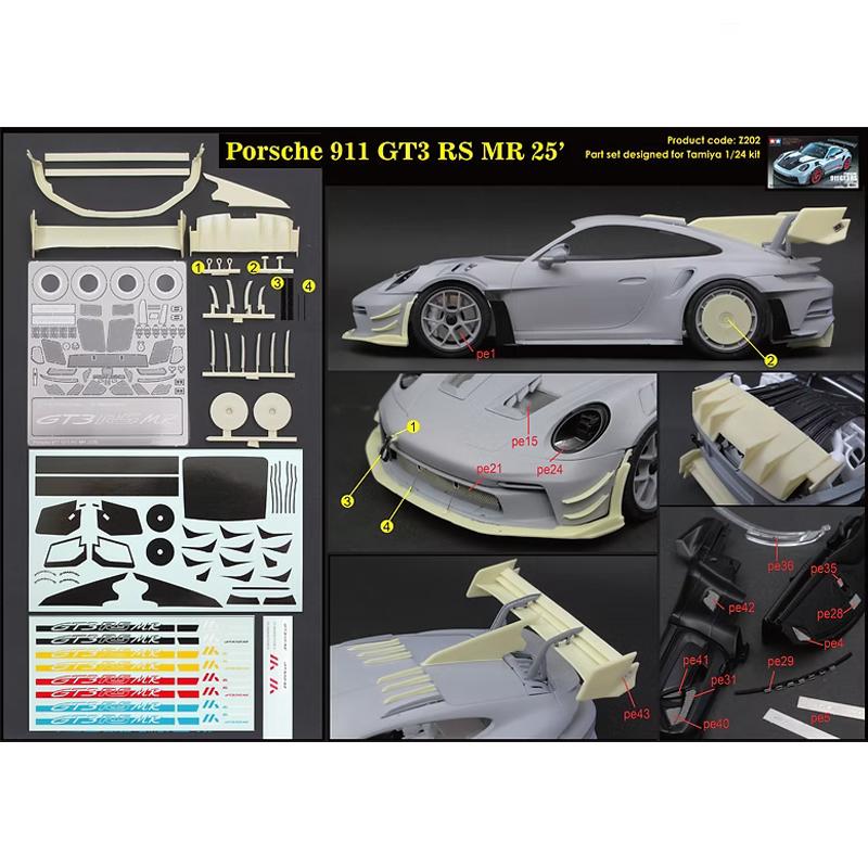 ZoomOn 1/24 Z202 ポルシェ 911 GT3 RS MR 25' パーツセット レジン