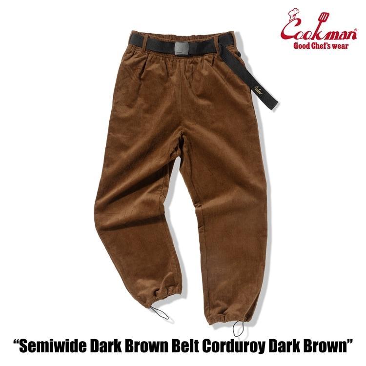 COOKMAN（クックマン） シェフパンツ メンズ Chef Pants SemiwideBlack
