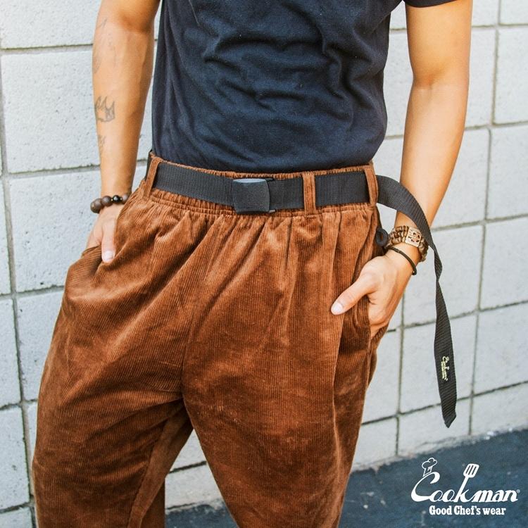 COOKMAN（クックマン） シェフパンツ メンズ Chef Pants SemiwideBlack