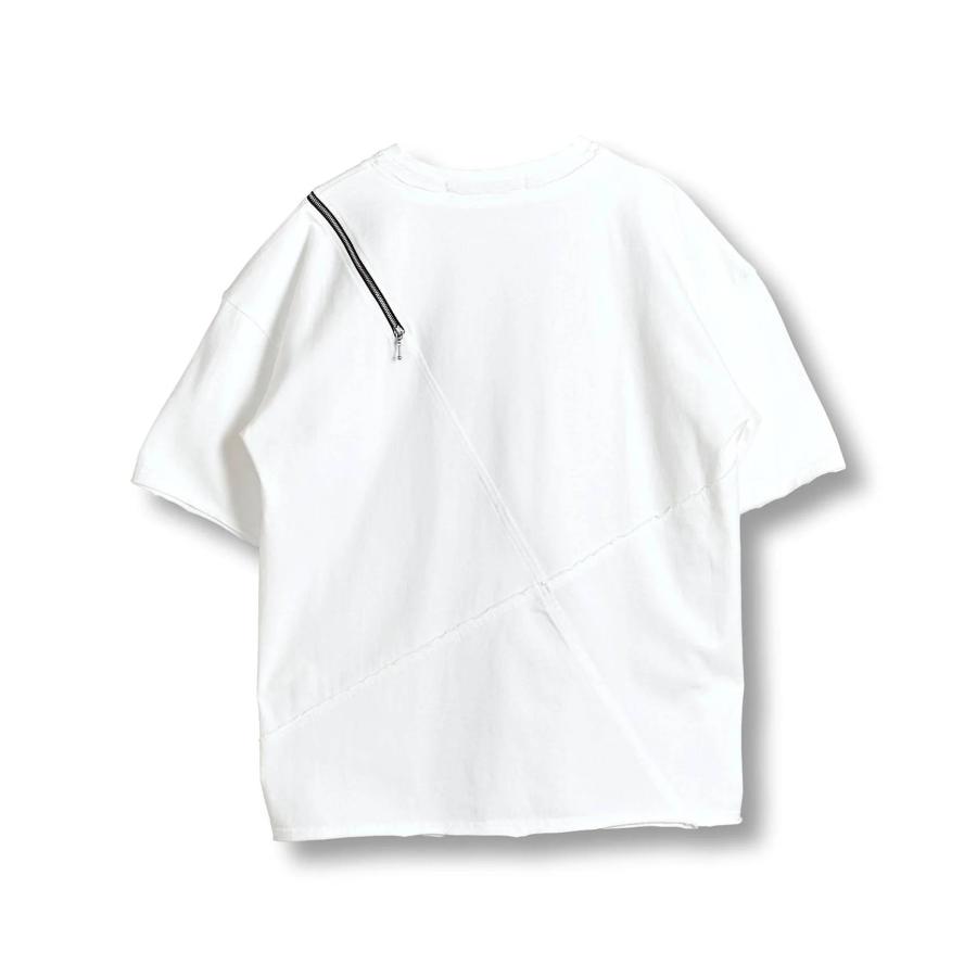 NO ID.（ノーアイディー） noid 半袖Tシャツ メンズ マルチシームZIP