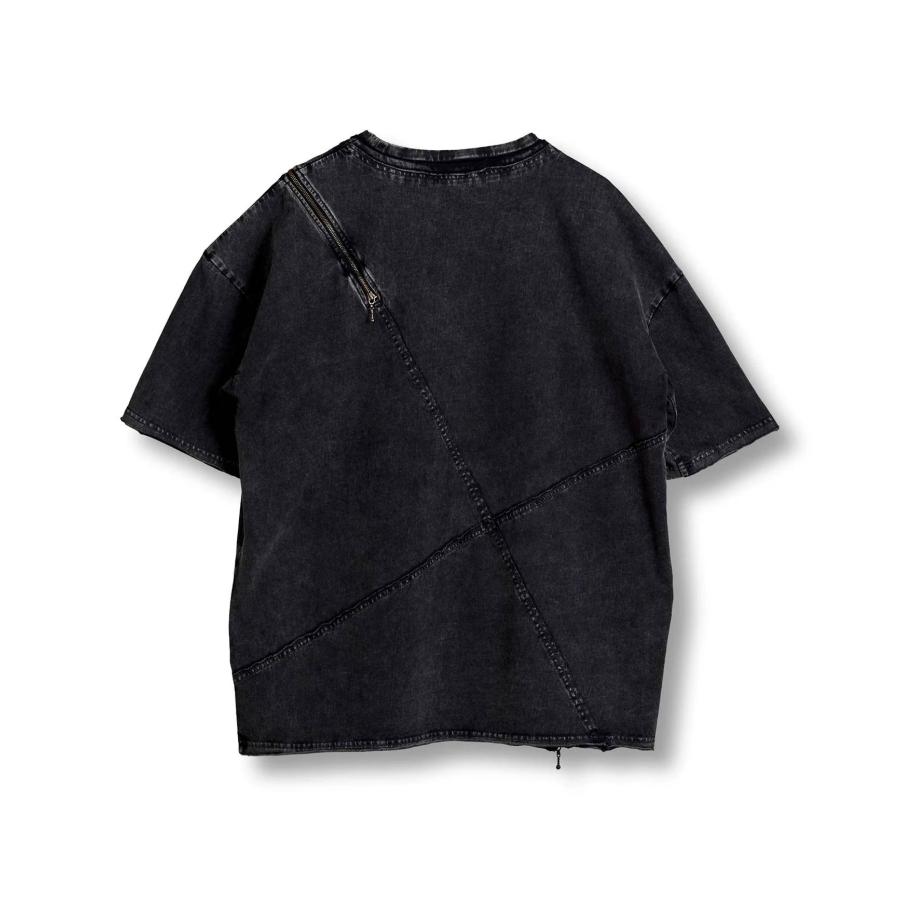 NO ID.（ノーアイディー） noid 半袖Tシャツ メンズ マルチシームZIP