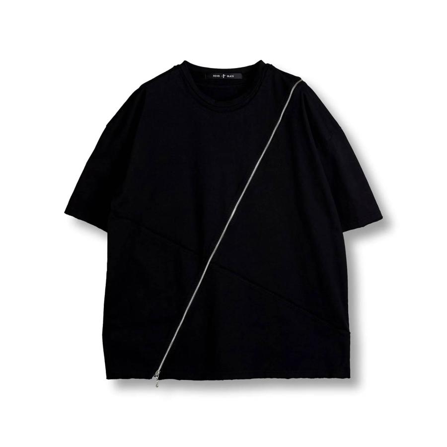 NO ID.（ノーアイディー） noid 半袖Tシャツ メンズ マルチシームZIP