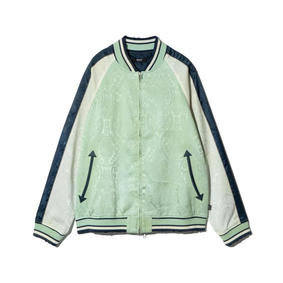 glamb お取り寄せ商品 グラム スカジャン メンズ Aging Paisley